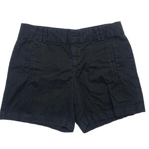 LOFT Size 2 Black Cotton Chino 6” Shorts